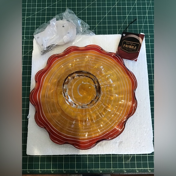 Dale Tiffany hand blown glass bowl - Picture 7 of 7